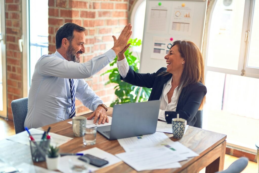 Business people success